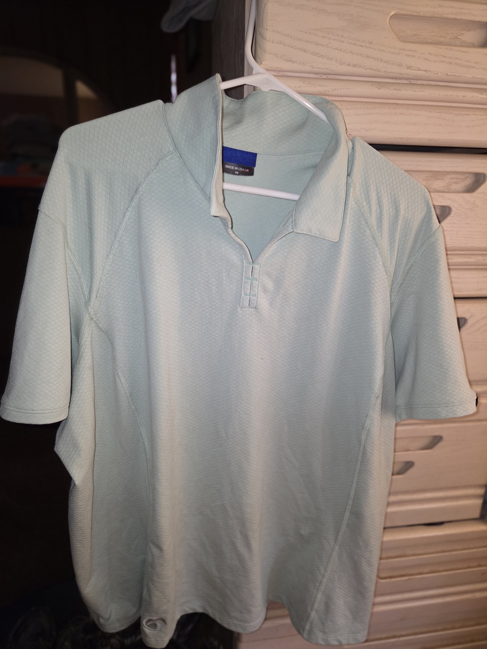Irideon Equestrian 3x Short-Sleeve Polo in Light Aqua